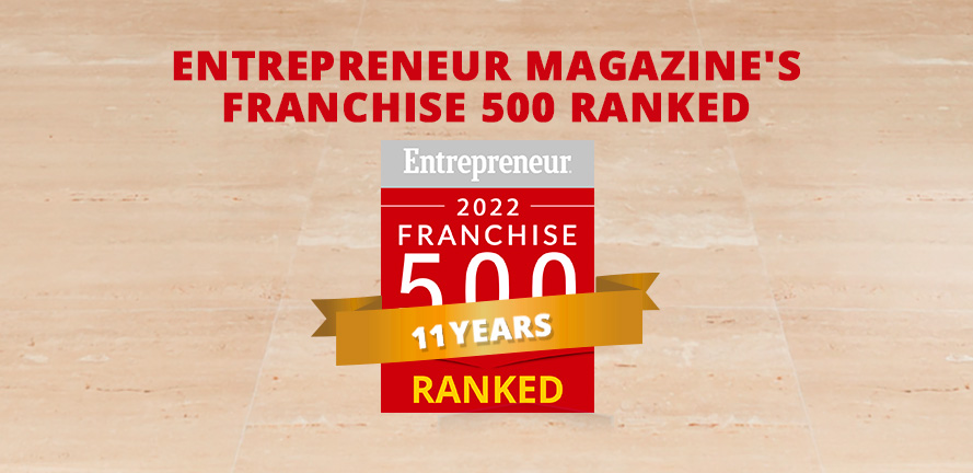 Sir Grout Makes it Five Consecutive Years on Entrepreneur Magazine's Franchise 500 List