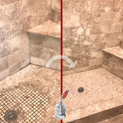 Image of a Marble Shower Restoration in Chicago