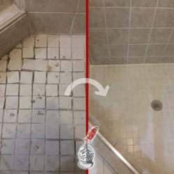 Photo of a Tile Shower Grout Repair in Chicago