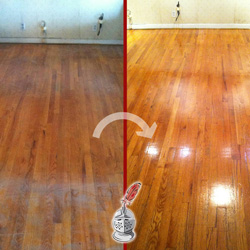 Image of a Wood Floor  After a Refinishing Service in Missouri