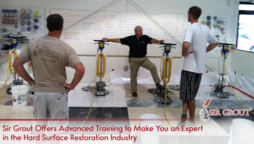 Sir Grout Owners Being Trained