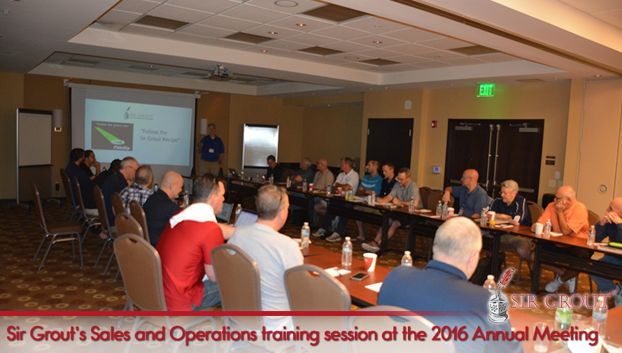 Sir Grout's Sales and Operations Training Session at the 2016 Annual Meeting